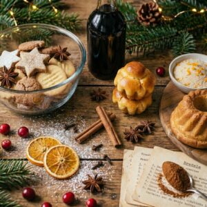 Bûche Marché de Noël